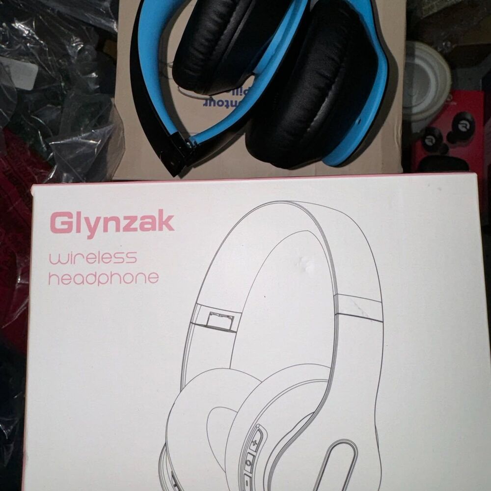 Open Box Glynzak Bluetooth Headphones Over Ear, 65H Playtime HiFi Stereo, WH207A